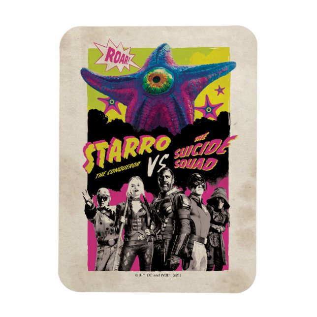 Självmordstorget | Starro Vs Suicide Squad Magnet (Vertikal)