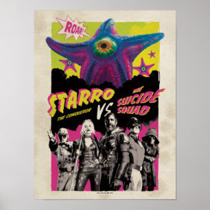 Självmordstorget   Starro Vs Suicide Squad Poster