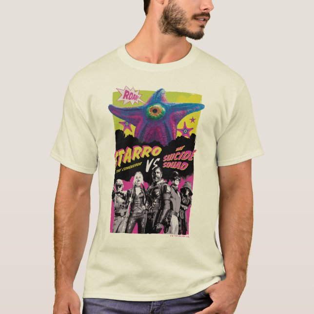 Självmordstorget | Starro Vs Suicide Squad T Shirt (Framsida)
