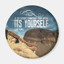 Självpåtagande inspirationskälla magnet