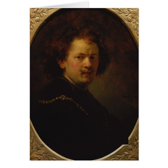 Självporträtt 1633 hälsningskort (Framsidan)