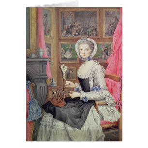 Självporträtt 1776 hälsningskort