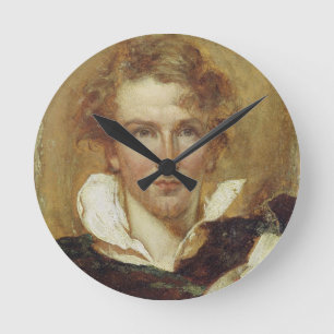 Självporträtt 1823 (olja på papper på panel) rund klocka