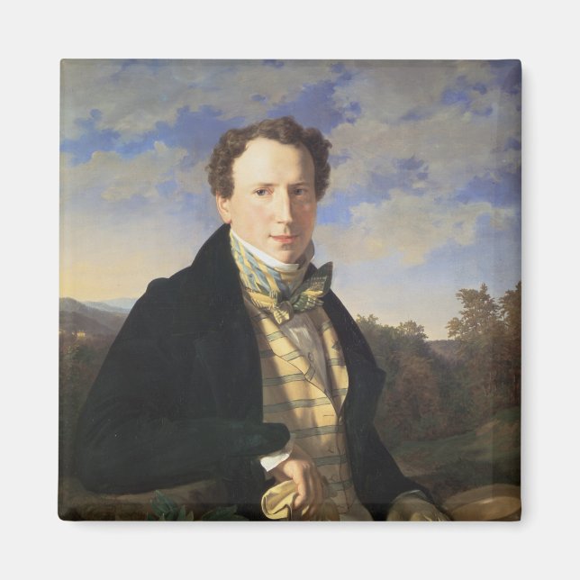 Självporträtt, 1828 magnet (Framsidan)