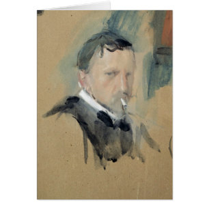 Självporträtt 1901 hälsningskort