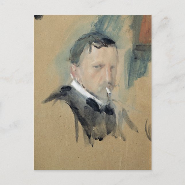 Självporträtt, 1901 vykort (Framsida)