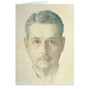 Självporträtt 1921 hälsningskort