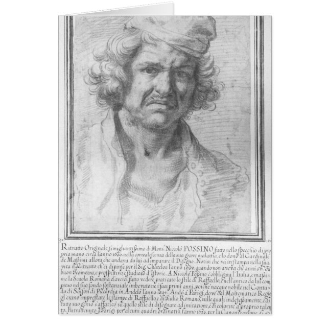 Självporträtt 2 hälsningskort (Framsidan)