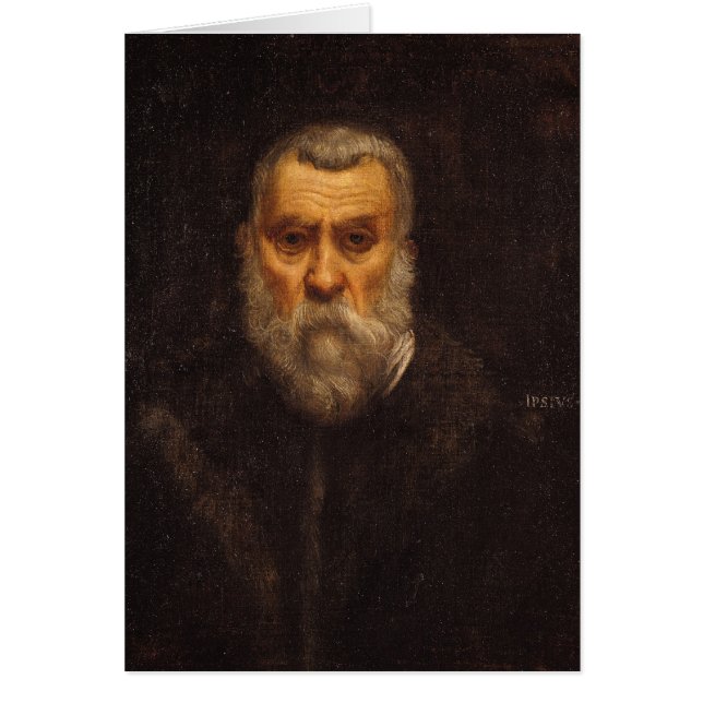 Självporträtt 5 hälsningskort (Framsidan)