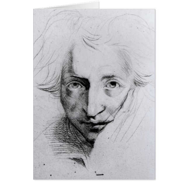 Självporträtt 5 hälsningskort (Framsidan)