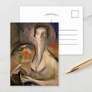 Självporträtt Alice Bailly Vykort