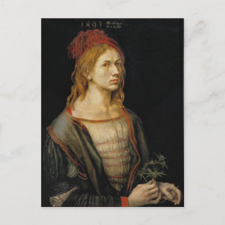 Självporträtt av Albrecht Durer 1493 Vykort