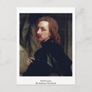 Självporträtt av Anthony Van Dyck Vykort
