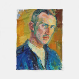Självporträtt (av Magnus Enckell) Fleecefilt
