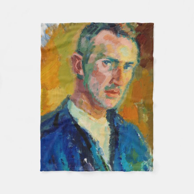 Självporträtt (av Magnus Enckell) Fleecefilt (Framsidan)