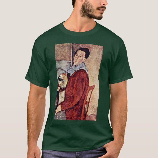 Självporträtt av Modigliani Amedeo Tröja (Framsida)