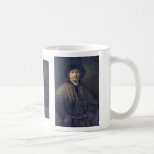 Självporträtt av Rembrandt Harmensz. Skåpbil Ri Kaffemugg