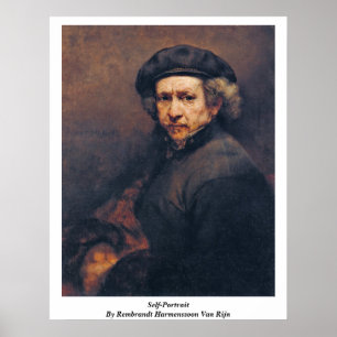 Självporträtt av Rembrandt Harmenszoon Skåpbil Poster