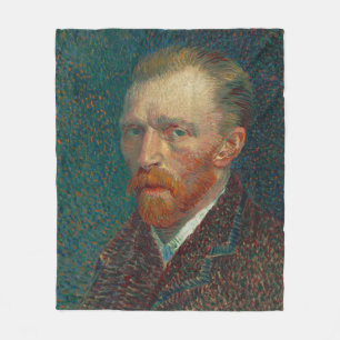Självporträtt av Van Gogh Fleecefilt
