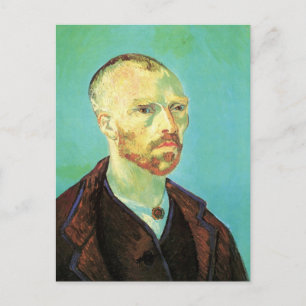 Självporträtt av Van Gogh (Tillägnad Paul Gauguin) Vykort