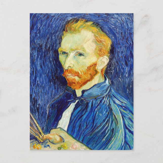Självporträtt av Van Gogh Vykort (Framsida)