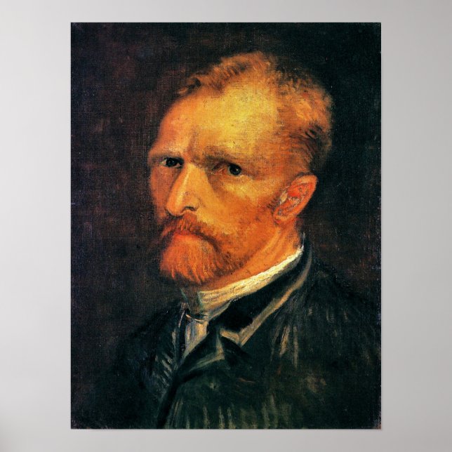 Självporträtt av Vincent van Gogh 1886 Poster (Framsidan)
