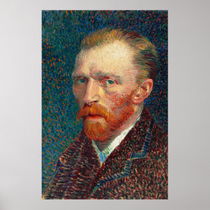 Självporträtt av Vincent Van Gogh (1887). Poster