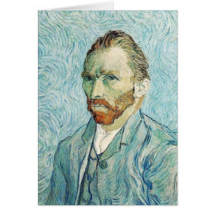 Självporträtt av Vincent Van Gogh Hälsningskort