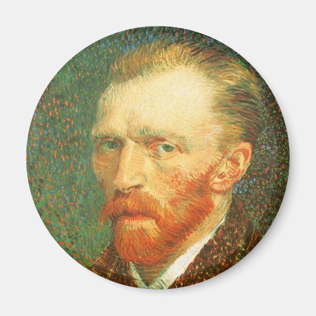Självporträtt av Vincent van Gogh Magnet (Framsidan)