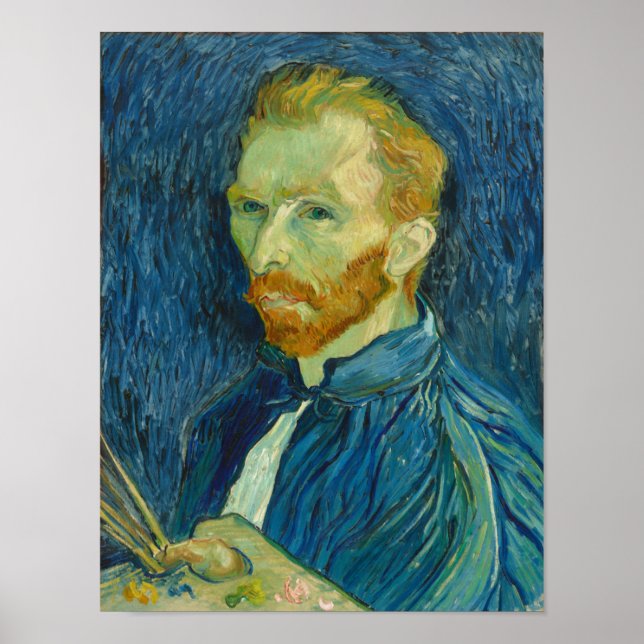 Självporträtt av Vincent van Gogh Poster (Framsidan)