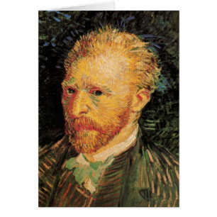 Självporträtt av Vincent van Gogh, Vintage finkons Hälsningskort
