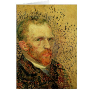 Självporträtt av Vincent van Gogh, Vintage finkons Hälsningskort