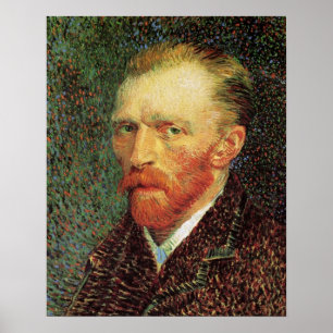 Självporträtt av Vincent van Gogh, Vintage finkons Poster