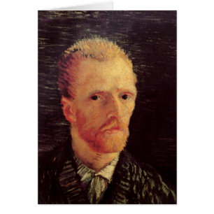 Självporträtt av Vincent van Gogh, Vintagekonst Hälsningskort