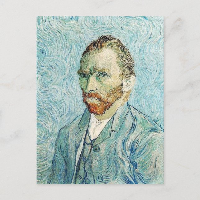 Självporträtt av Vincent Van Gogh Vykort (Framsida)