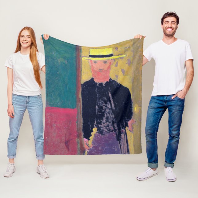 Självporträtt (Bearded Man), Edouard Vuillard Fleecefilt (På plats)