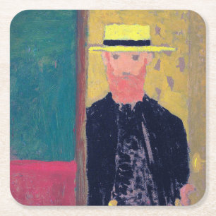 Självporträtt (Bearded Man), Edouard Vuillard Underlägg Papper Kvadrat