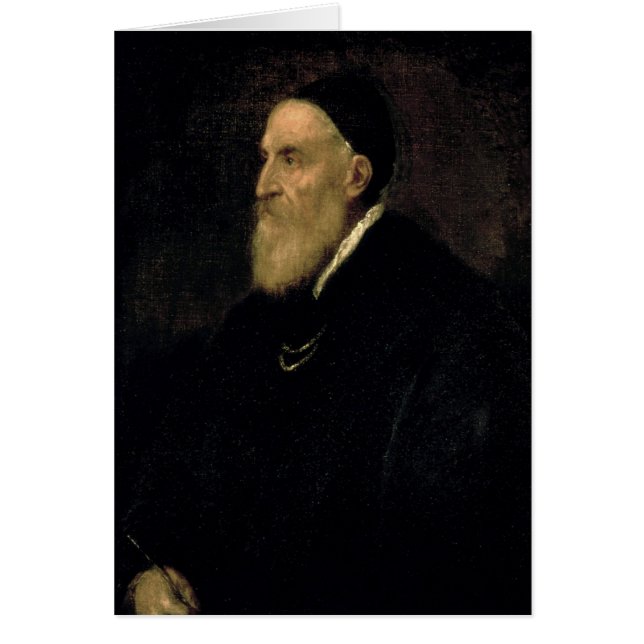 Självporträtt c.1560 hälsningskort (Framsidan)