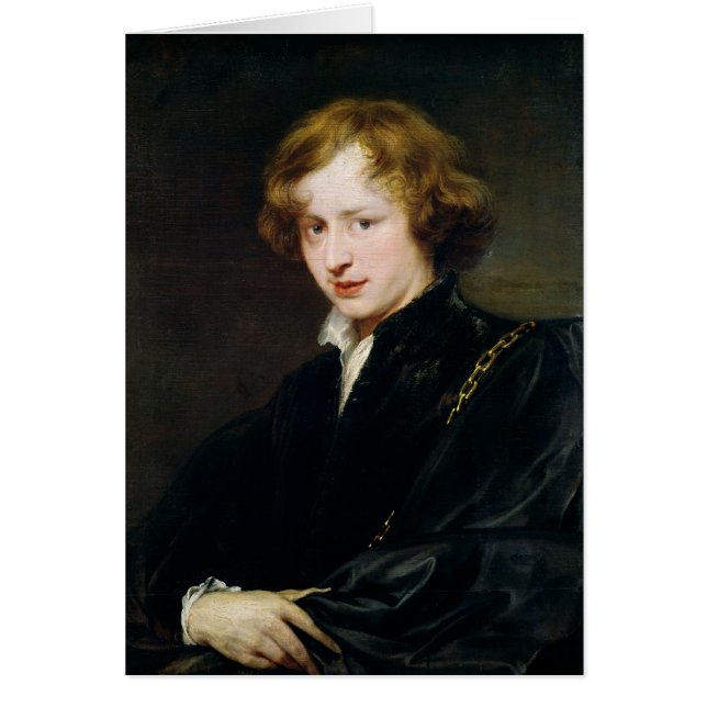 Självporträtt c.1622 hälsningskort (Framsidan)