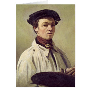 Självporträtt c.1840 hälsningskort
