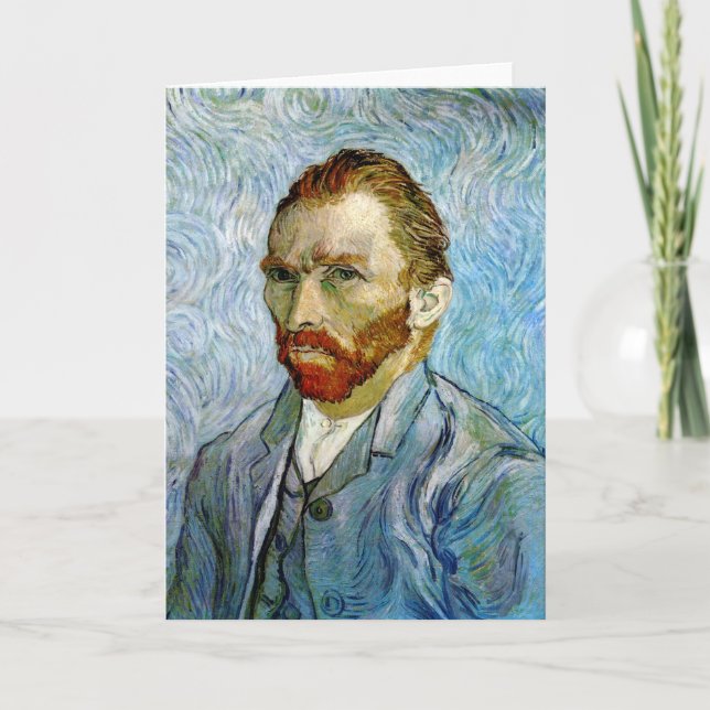 Självporträtt c.1899, Vincent Van Gogh Kort (Framsida)