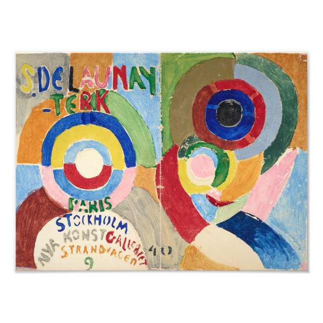Självporträtt Cover | Sonia Delaunay-Terk | Fototryck (Framsidan)
