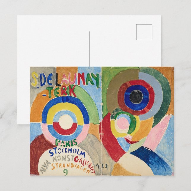 Självporträtt Cover | Sonia Delaunay-Terk | Vykort (Fram/baksida)