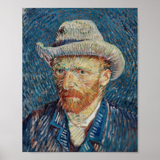 Självporträtt de Van Gogh Poster (Framsidan)