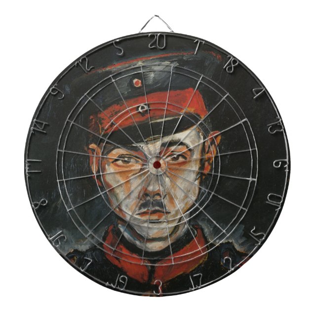 Självporträtt (från Walter Gramatté) Darttavla (Framsidan)