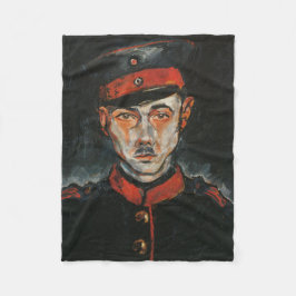 Självporträtt (från Walter Gramatté) Fleecefilt