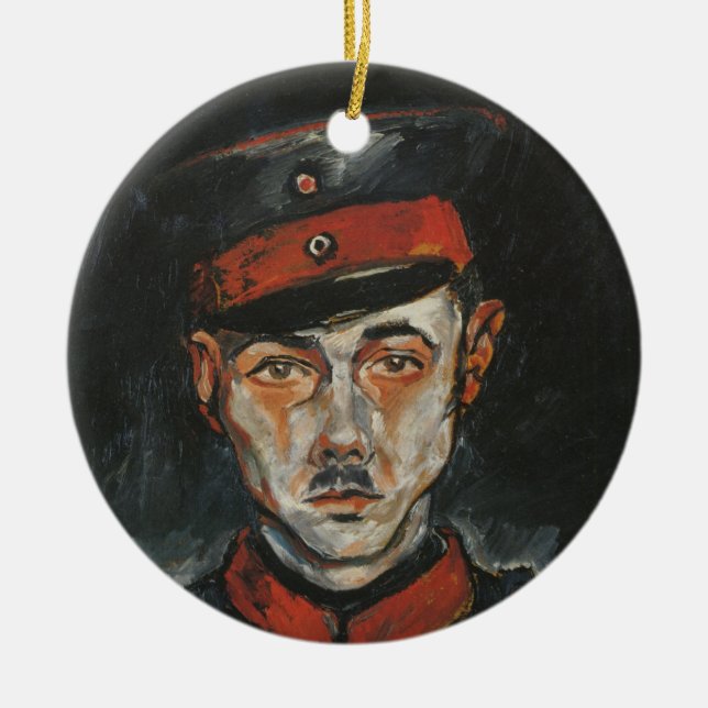 Självporträtt (från Walter Gramatté) Julgransprydnad Keramik (Framsidan)