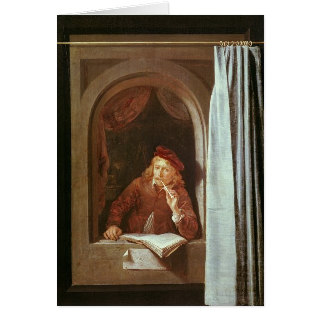 Självporträtt Hälsningskort (Framsidan)