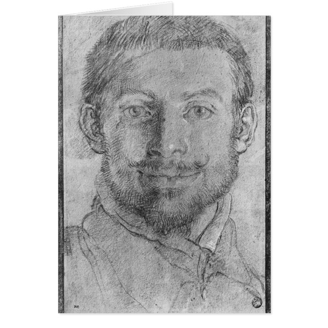 Självporträtt Hälsningskort (Framsidan)