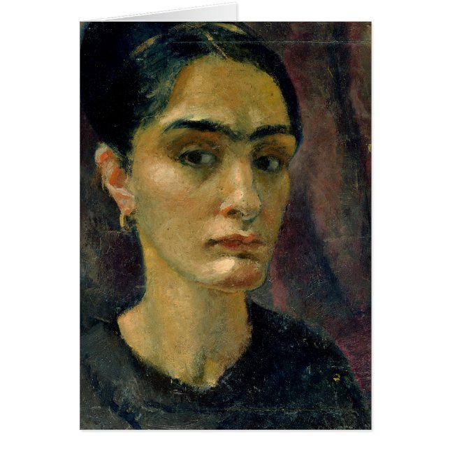 Självporträtt Hälsningskort (Framsidan)